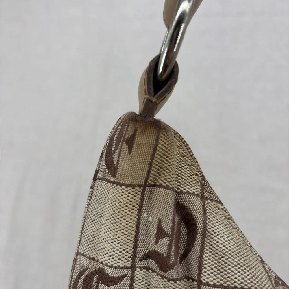 Vintage Y2K Fubu the Collection Canvas Logo Hobo Baguette Bag